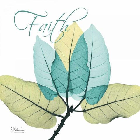 Faith Ficus Burkey White Modern Wood Framed Art Print with Double Matting by Koetsier, Albert