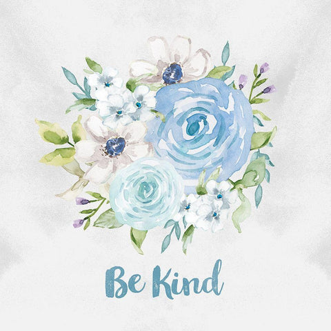 Be Kind Gold Ornate Wood Framed Art Print with Double Matting by Vidal, Alicia