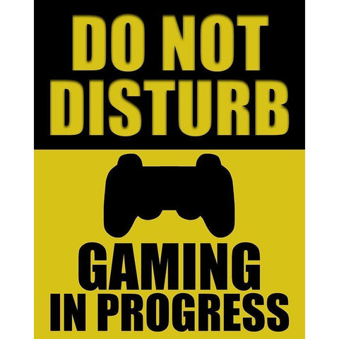 Do Not Disturb Gold Ornate Wood Framed Art Print with Double Matting by Bailey, Ann