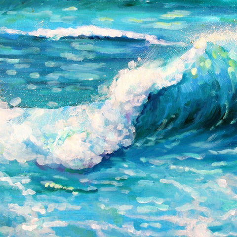 Sea Stroll Gold Ornate Wood Framed Art Print with Double Matting by Boho Hue Studio