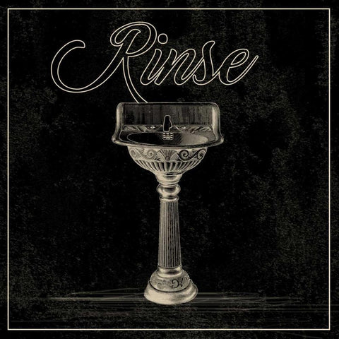 Bath B Black Modern Wood Framed Art Print by Alvarez, Cynthia