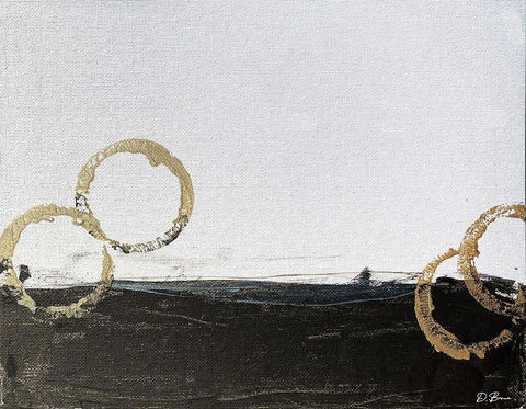 Colt 1 White Modern Wood Framed Art Print with Double Matting by Brown, Denise