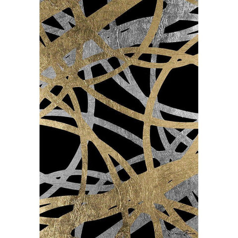 Traditional Radius 1 Black Modern Wood Framed Art Print with Double Matting by Brown, Denise