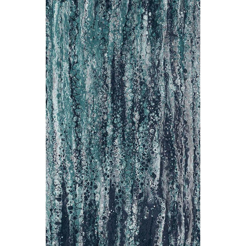 Rain Black Modern Wood Framed Art Print with Double Matting by Brown, Denise