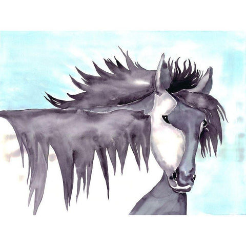 Wild and Free White Modern Wood Framed Art Print by Charest, Doris