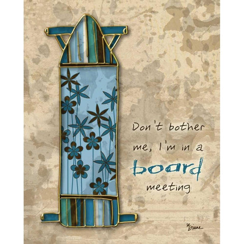 Board Mtg Black Modern Wood Framed Art Print by Stimson, Diane