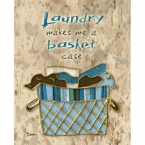 Warm Basket Case Black Modern Wood Framed Art Print by Stimson, Diane