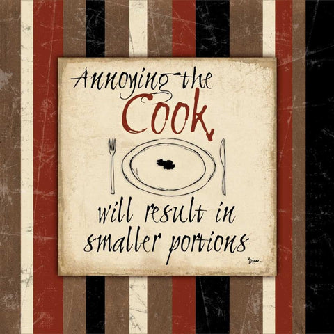 Annoy Cook Black Modern Wood Framed Art Print by Stimson, Diane