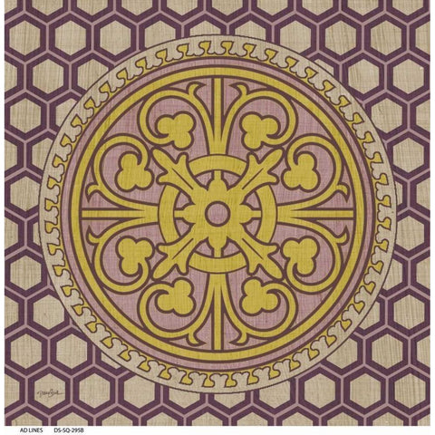 Honeycomb 2 Black Modern Wood Framed Art Print by Stimson, Diane