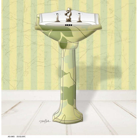 Fleur Sink 1 White Modern Wood Framed Art Print by Stimson, Diane