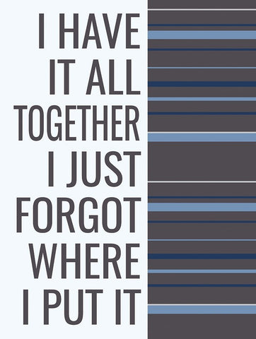 All Together White Modern Wood Framed Art Print with Double Matting by Stimson, Diane