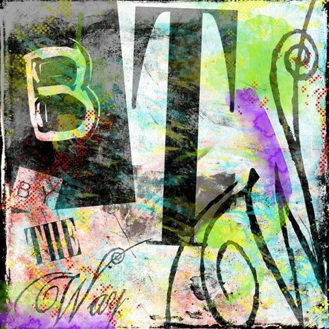 BTW Black Modern Wood Framed Art Print by Rodriquez Jr, Enrique