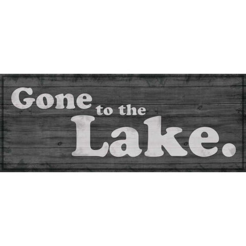 Gone to Lake 1 Gold Ornate Wood Framed Art Print with Double Matting by Gibbons, Lauren