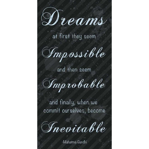 Blue Gandhi White Modern Wood Framed Art Print by Gibbons, Lauren