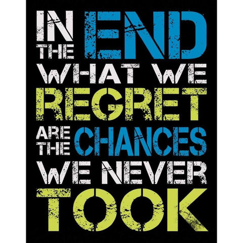 In The End Black Modern Wood Framed Art Print with Double Matting by Gibbons, Lauren