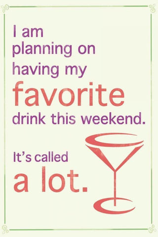 Favorite Drink 2 b White Modern Wood Framed Art Print with Double Matting by Gibbons, Lauren