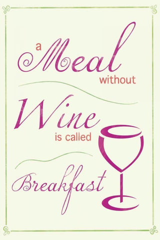 Wine 2 b White Modern Wood Framed Art Print with Double Matting by Gibbons, Lauren