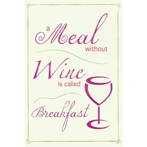 Wine 2 b Black Modern Wood Framed Art Print with Double Matting by Gibbons, Lauren