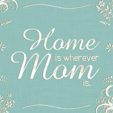 Home White Modern Wood Framed Art Print by Gibbons, Lauren