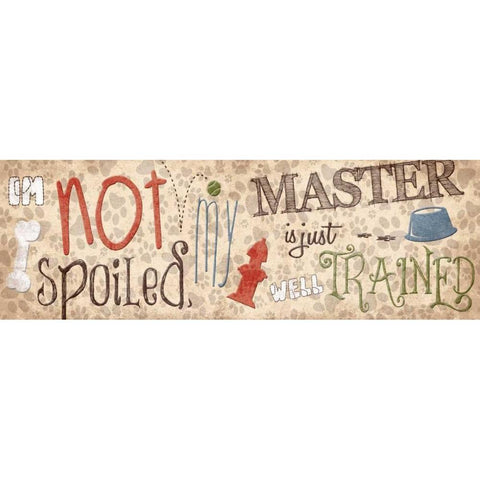 Dog Mate Black Modern Wood Framed Art Print by Grey, Jace