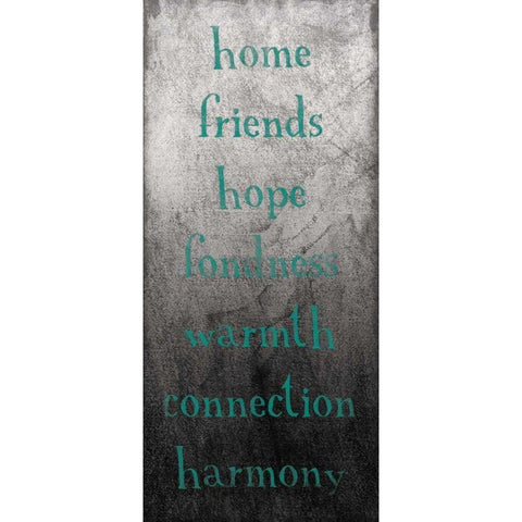 TYPE Black Modern Wood Framed Art Print with Double Matting by Grey, Jace