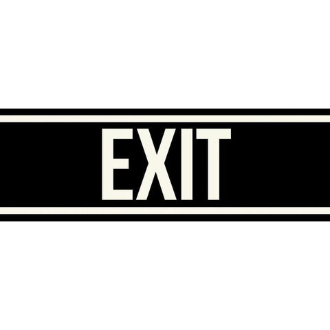 EXIT White Modern Wood Framed Art Print by Grey, Jace