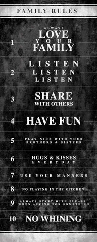 NO RULES Black Ornate Wood Framed Art Print with Double Matting by Grey, Jace