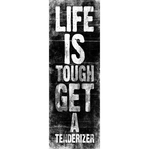 Tenderizer Black Modern Wood Framed Art Print by Grey, Jace