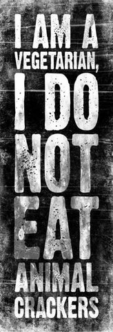 Animal Crackers White Modern Wood Framed Art Print with Double Matting by Grey, Jace