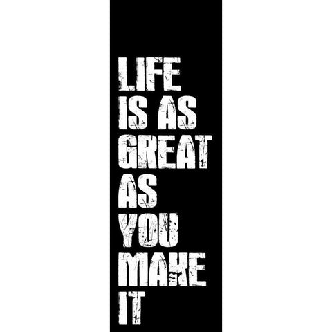 Life Black Modern Wood Framed Art Print with Double Matting by Grey, Jace