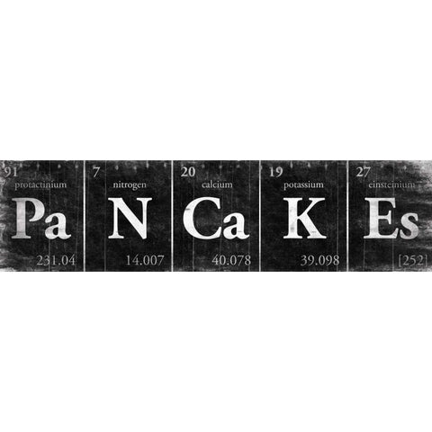 PaNCaKEs Black Modern Wood Framed Art Print with Double Matting by Grey, Jace