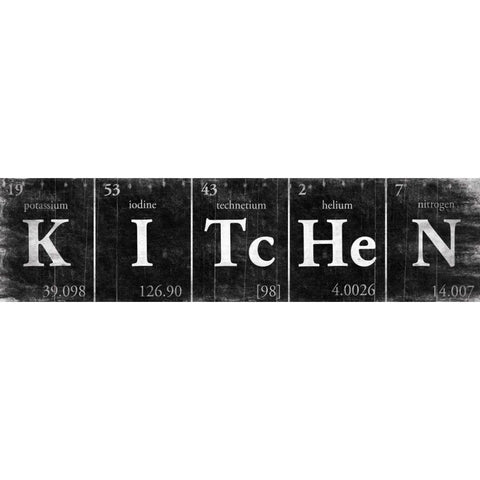 KITcHeN White Modern Wood Framed Art Print by Grey, Jace