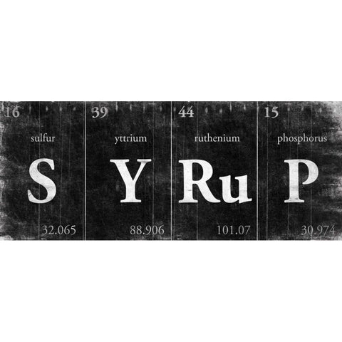 SYRuP Black Modern Wood Framed Art Print with Double Matting by Grey, Jace