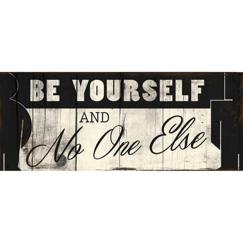 Be Yourself Gold Ornate Wood Framed Art Print with Double Matting by Grey, Jace