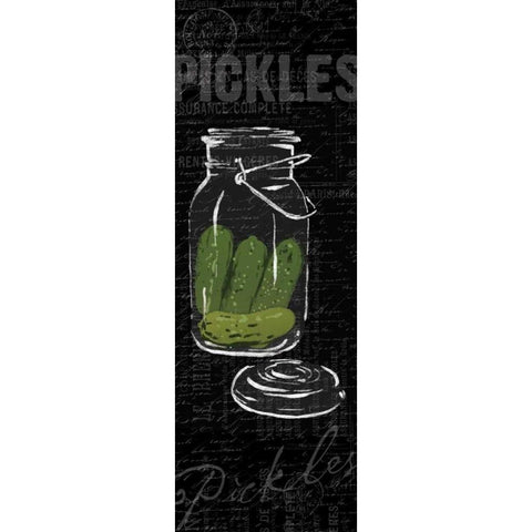 Pickles White Modern Wood Framed Art Print by Grey, Jace