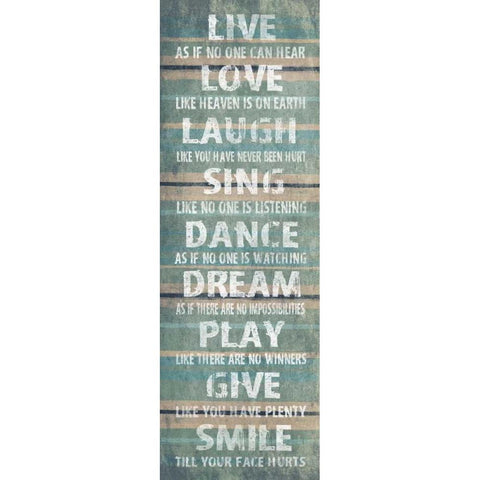 Live Gold Ornate Wood Framed Art Print with Double Matting by Grey, Jace