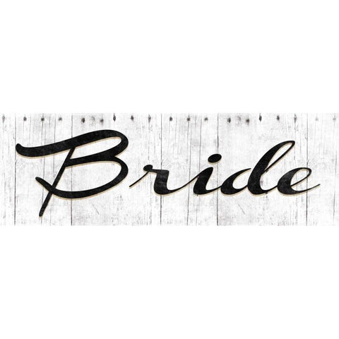 Bride Black Modern Wood Framed Art Print by Grey, Jace