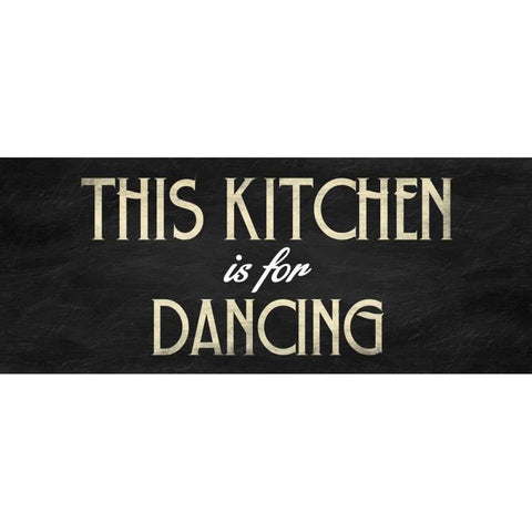 Kitchen Black Modern Wood Framed Art Print by Grey, Jace