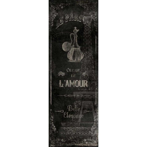 Le Parfum Black Black Modern Wood Framed Art Print with Double Matting by Grey, Jace