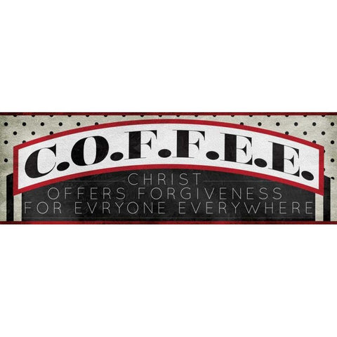 Christ Offers Black Modern Wood Framed Art Print by Grey, Jace