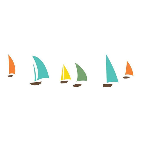 Boat Pop White Modern Wood Framed Art Print by Grey, Jace