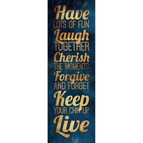 Have Lots Of Fun Gold Gold Ornate Wood Framed Art Print with Double Matting by Grey, Jace