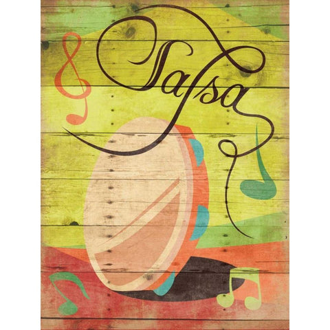Salsa II Black Modern Wood Framed Art Print by Grey, Jace