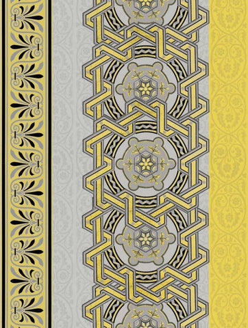 Patterns R Black Ornate Wood Framed Art Print with Double Matting by Grey, Jace