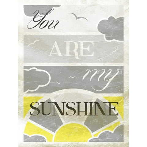 Sunshine White Modern Wood Framed Art Print by Grey, Jace