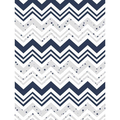 Star chevron Black Modern Wood Framed Art Print by Grey, Jace