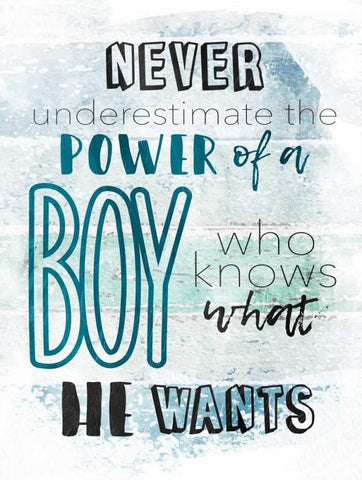 He Wants White Modern Wood Framed Art Print with Double Matting by Grey, Jace