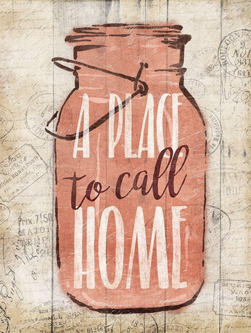 A Jar To Call Home Black Ornate Wood Framed Art Print with Double Matting by Grey, Jace