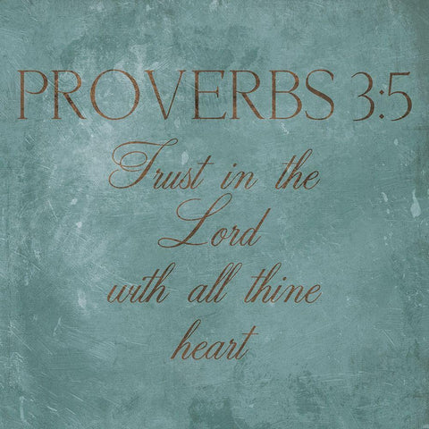 Trust In The Lord Gold Ornate Wood Framed Art Print with Double Matting by Grey, Jace