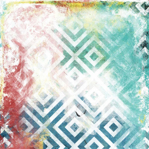 Happy Cosmic pattern Gold Ornate Wood Framed Art Print with Double Matting by Grey, Jace